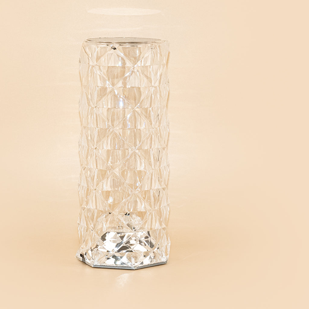 Rose Diamond Table Lamp with Remote Control - USB Charging Touch Lamp | 16 RGB Colors & 3 Brightness Levels | Romantic Crystal Night Light for Gifting & Home Decor