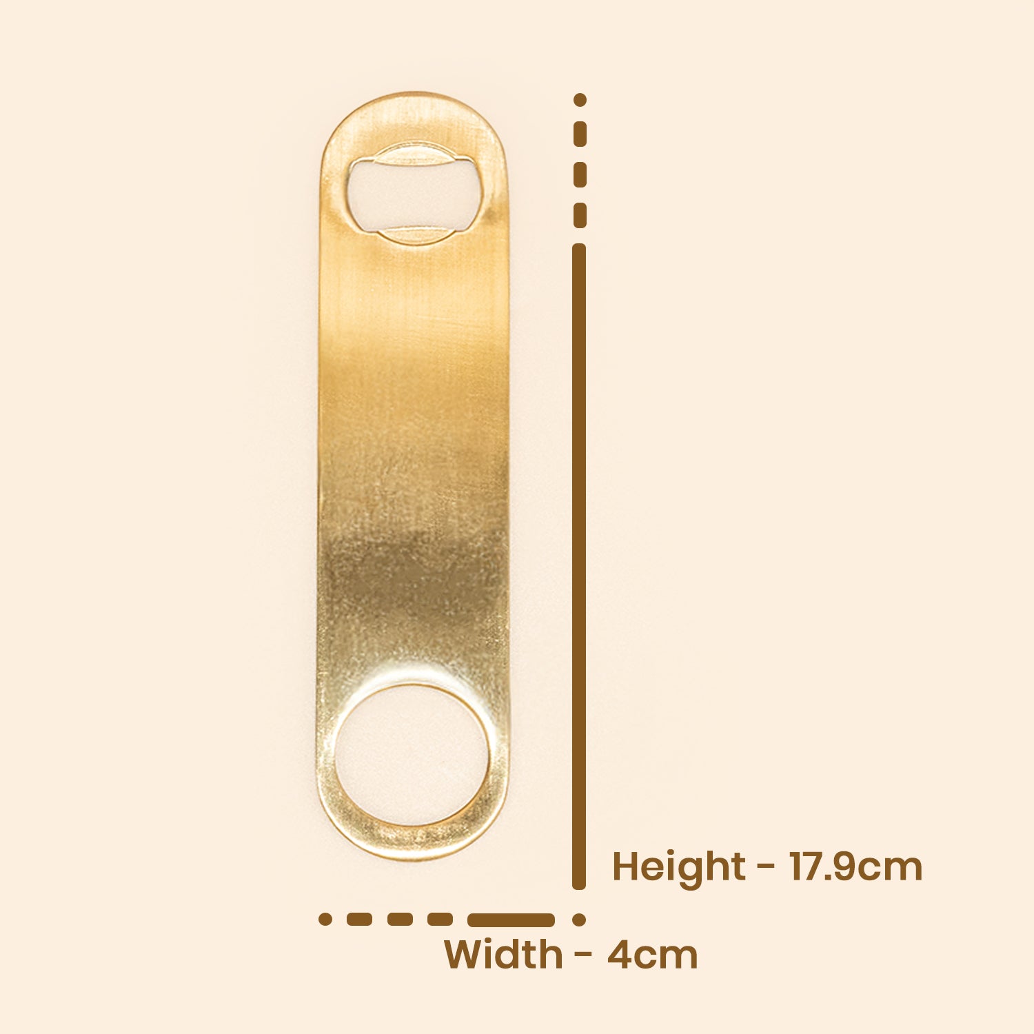 Gold Stainless Steel Bar Blade Bottle Opener 5