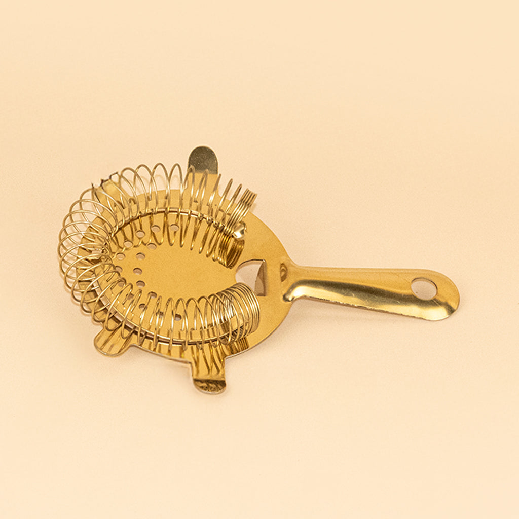 Professional Gold Hawthorne Strainer – Luxury Stainless Steel Cocktail Accessory