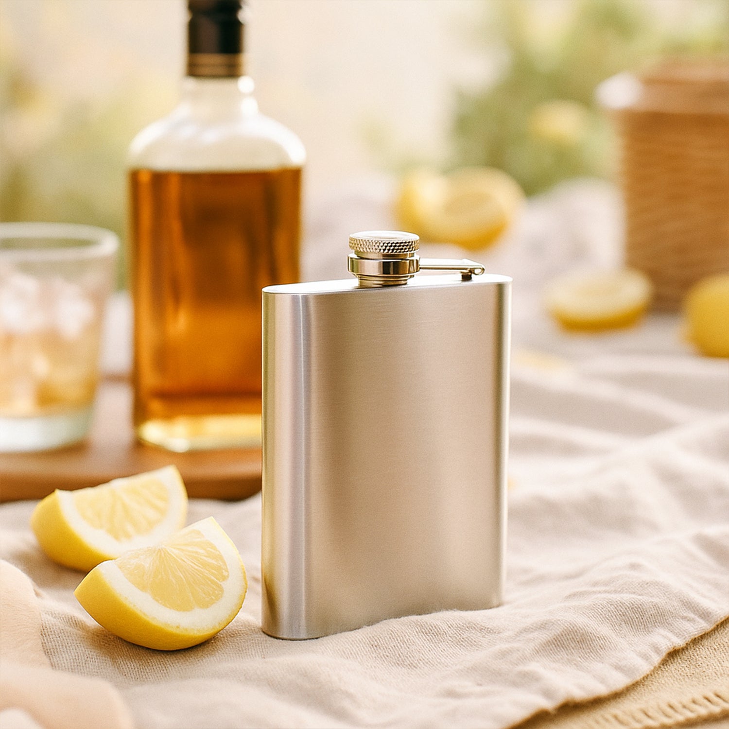 Hip Flask Stainless Steel 1pc