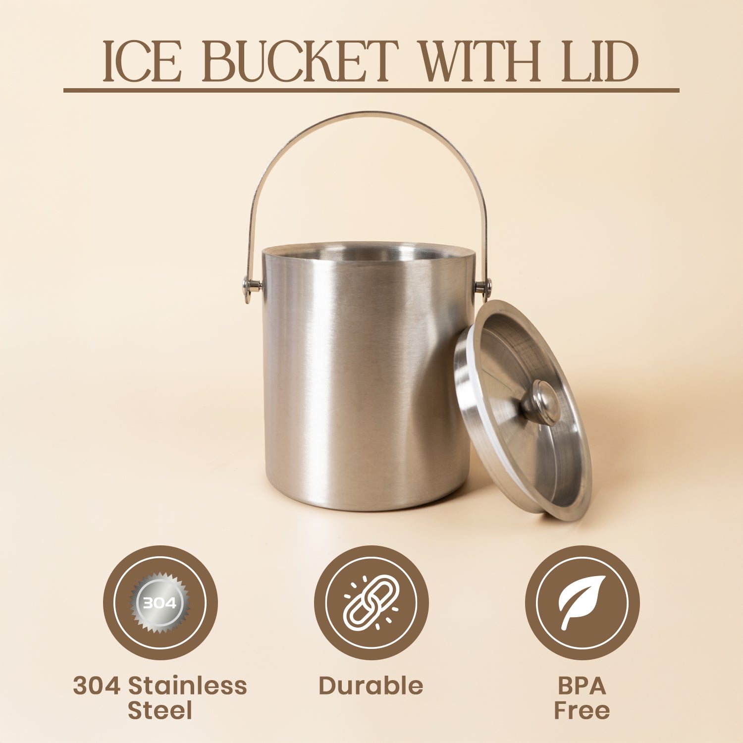 Stainless Steel Ice Bucket 1.5ltr