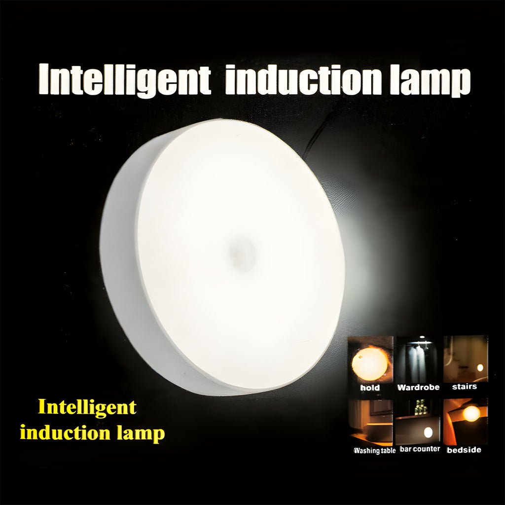 Smart Motion Sensor Night Light – Portable Stick-on LED Induction Lamp | Perfect for Wardrobes, Cabinets, Stairs & Bedside | USB Rechargeable Wireless Magnetic Light 3