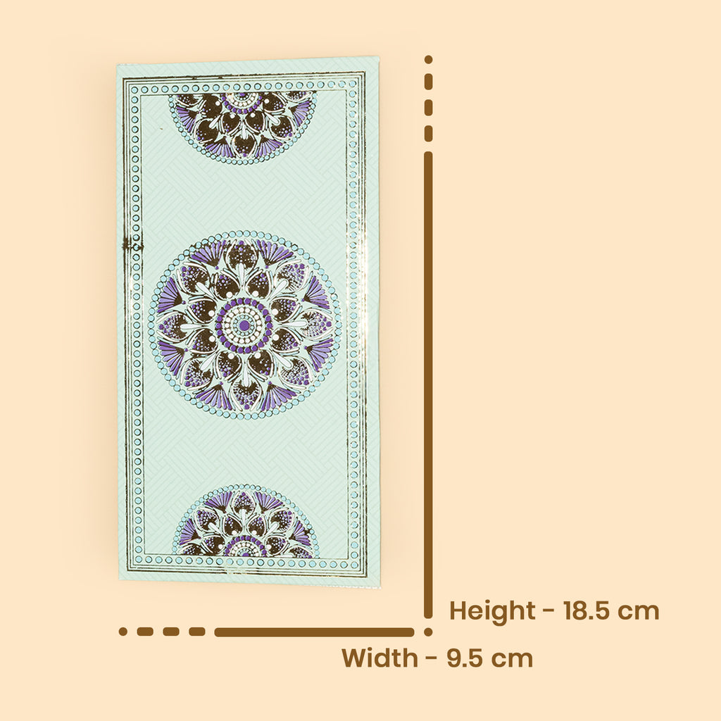Mandala Art Shagun Envelopes (Pack of 5) - Designer Cash Envelopes for Wedding, Birthdays & Gifting