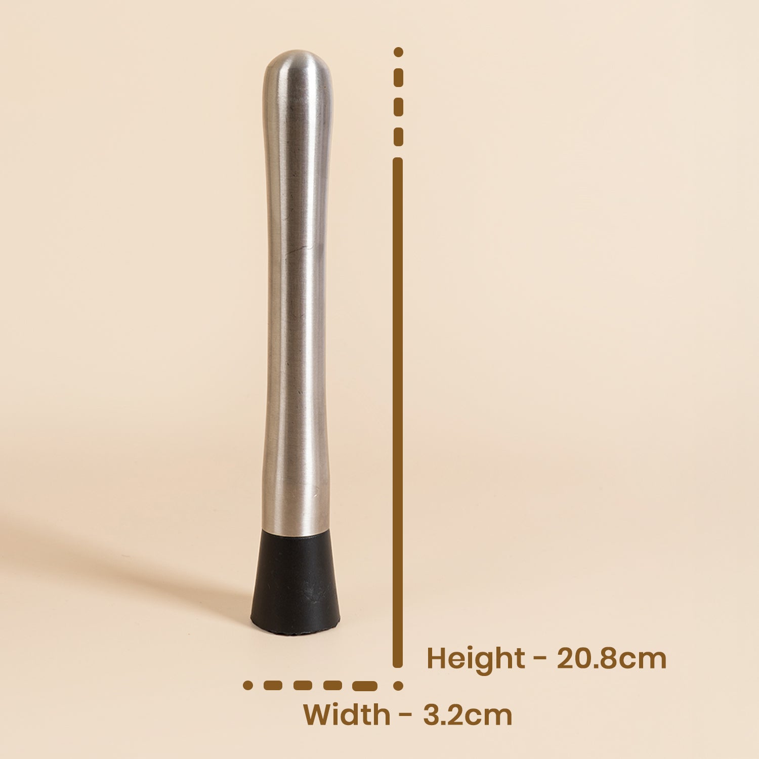 Muddler Stainless Steel 1pc