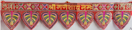 Toran1240Pink Heart Toran| Size:36 x 7.5 inch