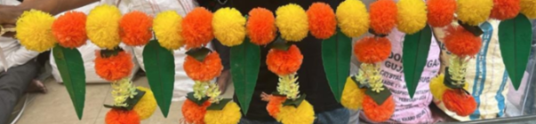 Marigold Leaf Toran 1455| Size:3"