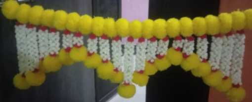 White & yellow Toran 1457| Size:3"