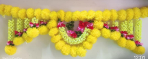 Heavy Marigold Toran 1459| Size:3"