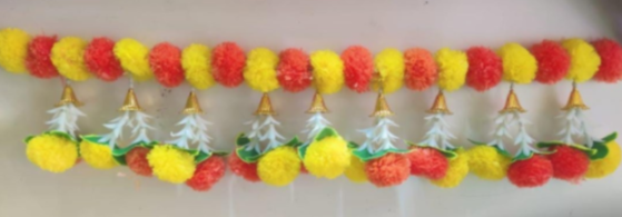 Orange Yellow Marigold Toran 1460| Size:3"