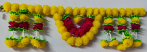 Marigold Multicolour Toran 1474| Size:3"