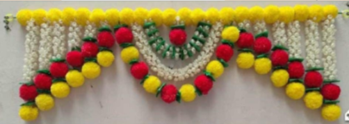 Marigold Multicolour Toran 1476| Size:3"