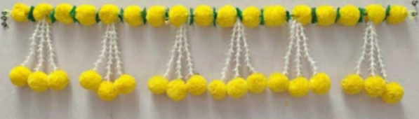 Marigold Multicolour Toran --1780| Size:3"