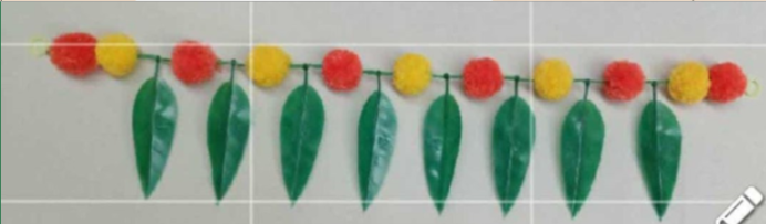 Marigold Multicolour Toran --1782 | Size:3"