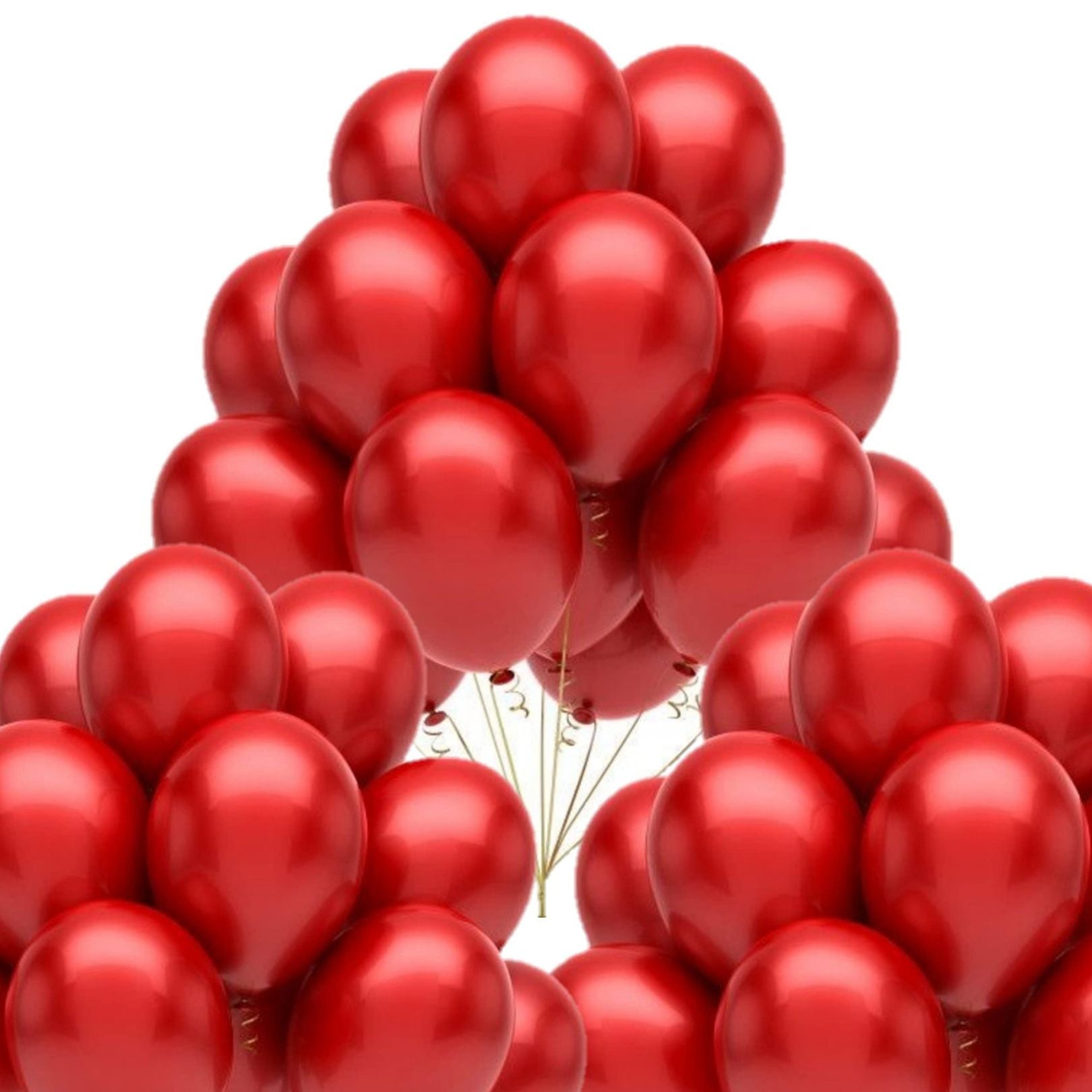 Premium Party Balloons Red 50 Pcs