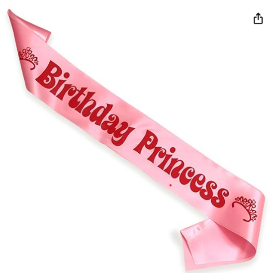 Birthday Princess Sash