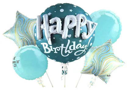 Aqua Theme Foil Balloon Pack of 5