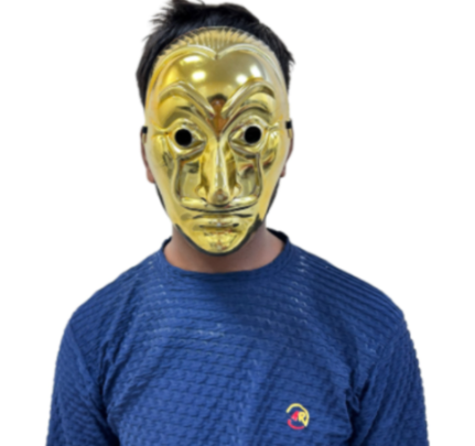 Golden Money Heist Halloween Mask