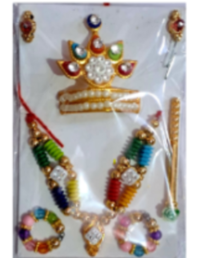 Krishna Shringar Set – Multicolor Crown