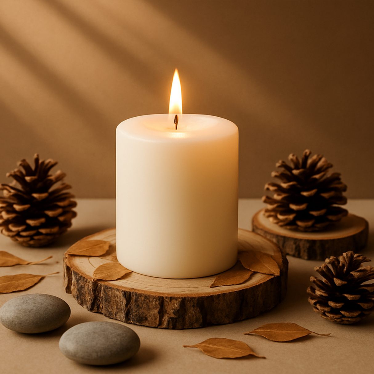 White-Candle for Party Set of 1