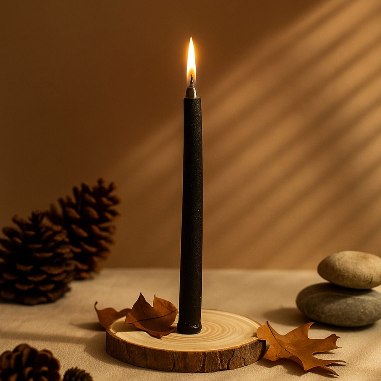 Black-Stick-Candle For Home Decor