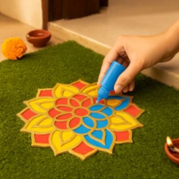 Decorating Rangoli Stencil for Home and Festival Decor