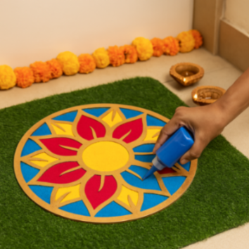 Festive Rangoli Stencil for decor