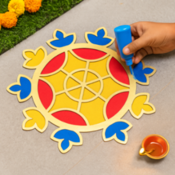 Decorative Rangoli Stencil for Home and Festival Decor
