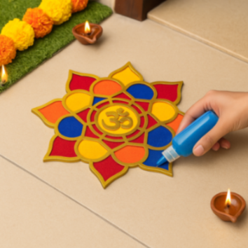 Festive Rangoli Stencil for decor