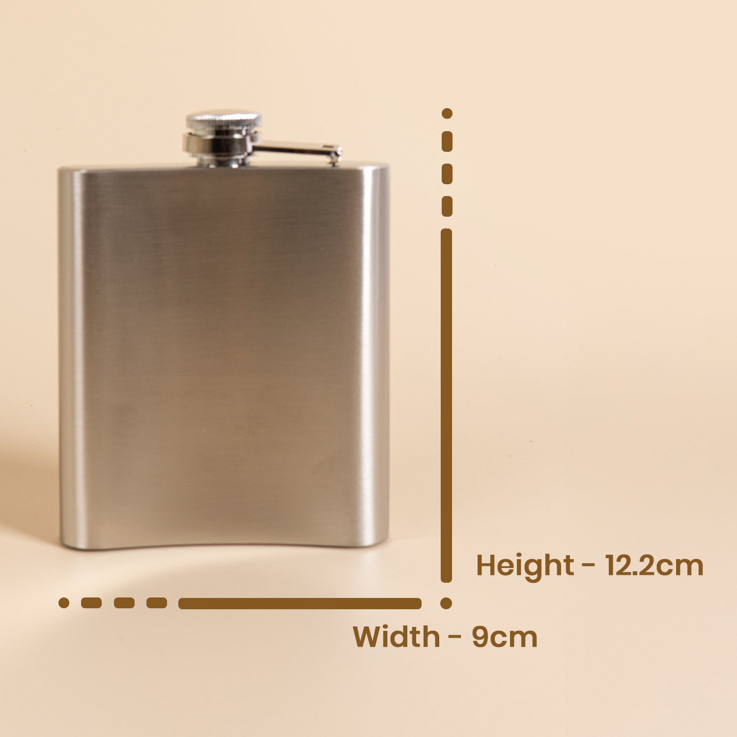 Hip Flask Stainless Steel 1pc