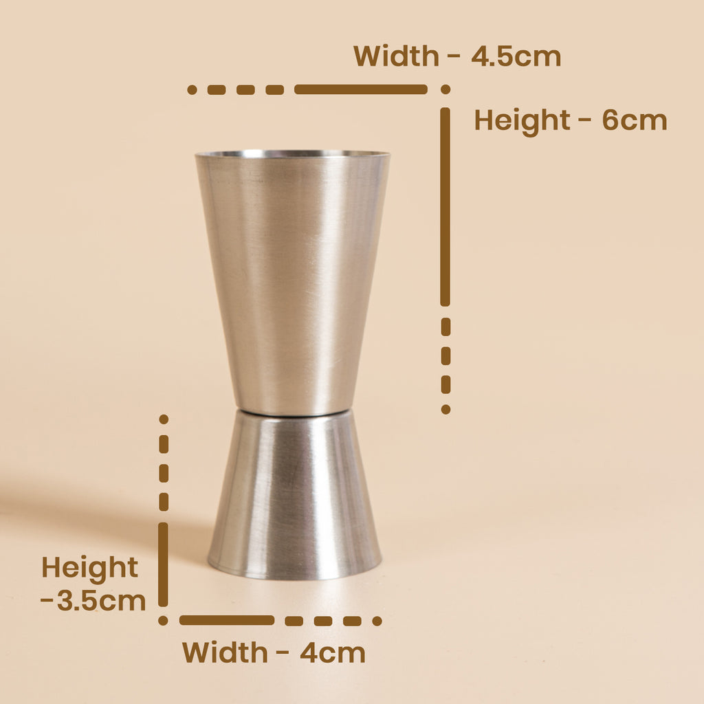 Double-Sided Peg Measurer with Comfort Grip – Durable Stainless Steel Cocktail Jigger – Modern Finish Liquor Measure for Precision Drinks 5