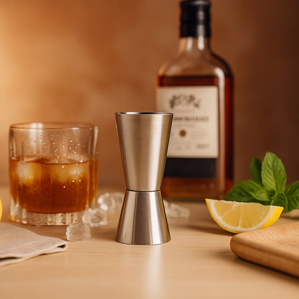 Double-Sided Peg Measurer with Comfort Grip – Durable Stainless Steel Cocktail Jigger – Modern Finish Liquor Measure for Precision Drinks 2