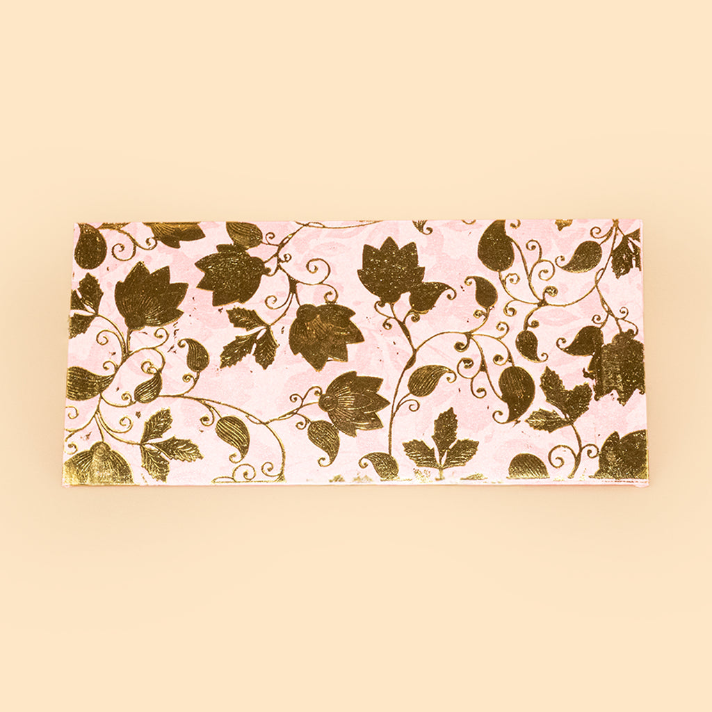 Premium Pink and Gold Floral Shagun Envelopes for Gifting - Handcrafted Money Gift Envelopes for Weddings, Diwali, Birthdays, and Shagun (Pack of 10) 2