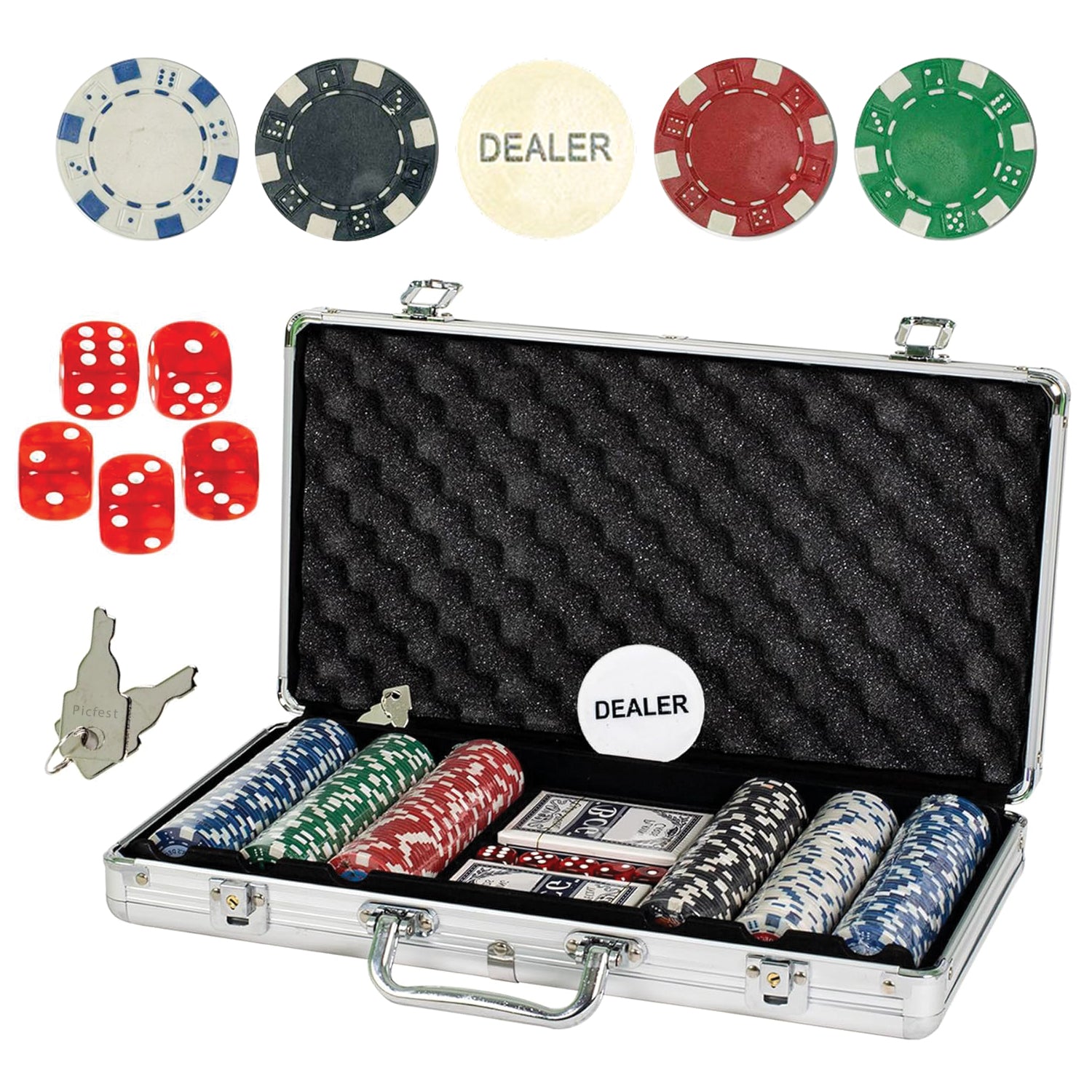 Premium Casino Poker Chips Set of 300PC