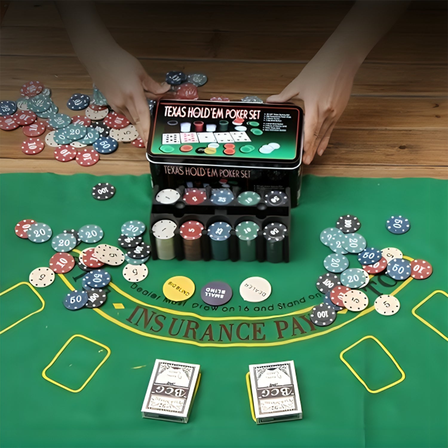 Casino Poker Chips Set of 200PC