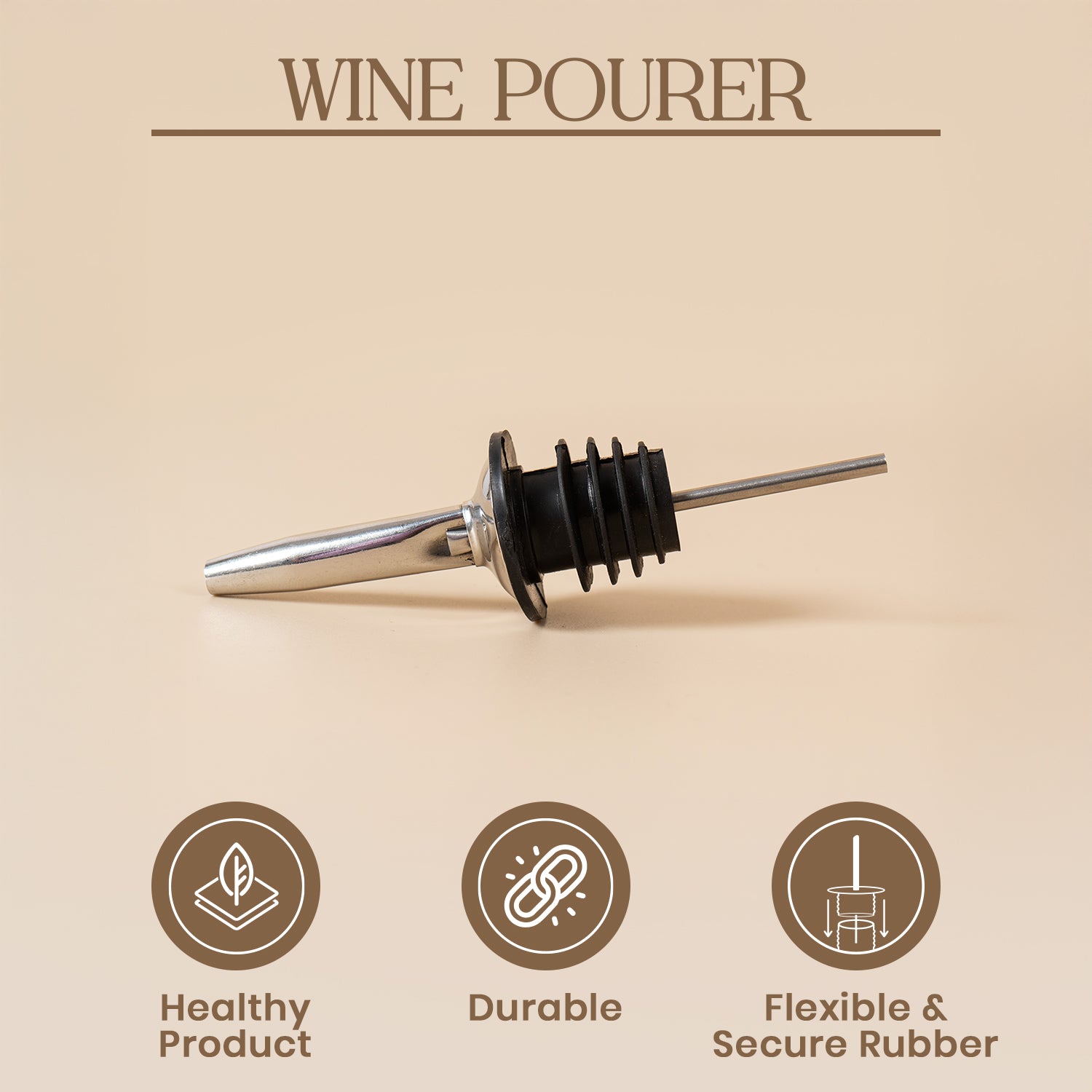 Wine Pourer Stainless Steel 1pc