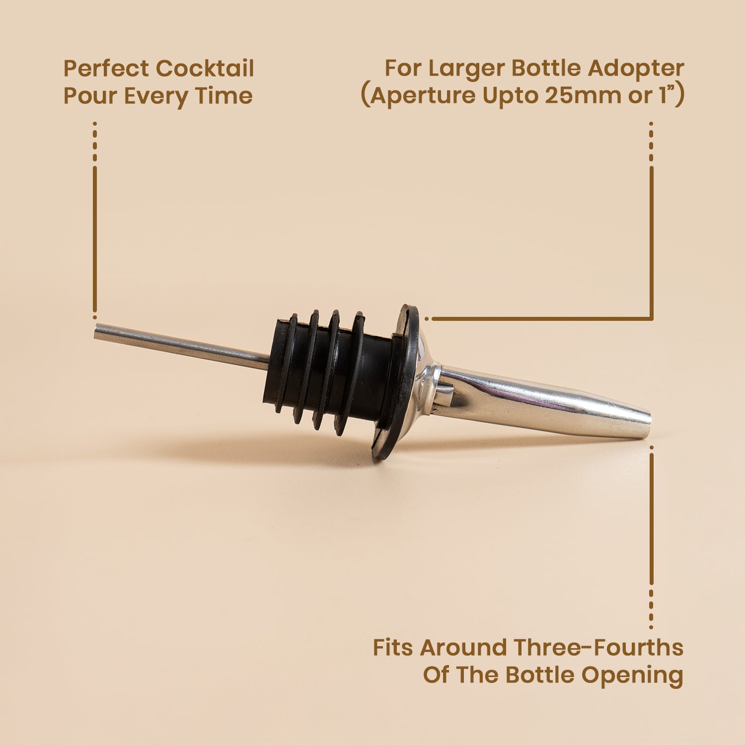 Wine Pourer Stainless Steel 1pc