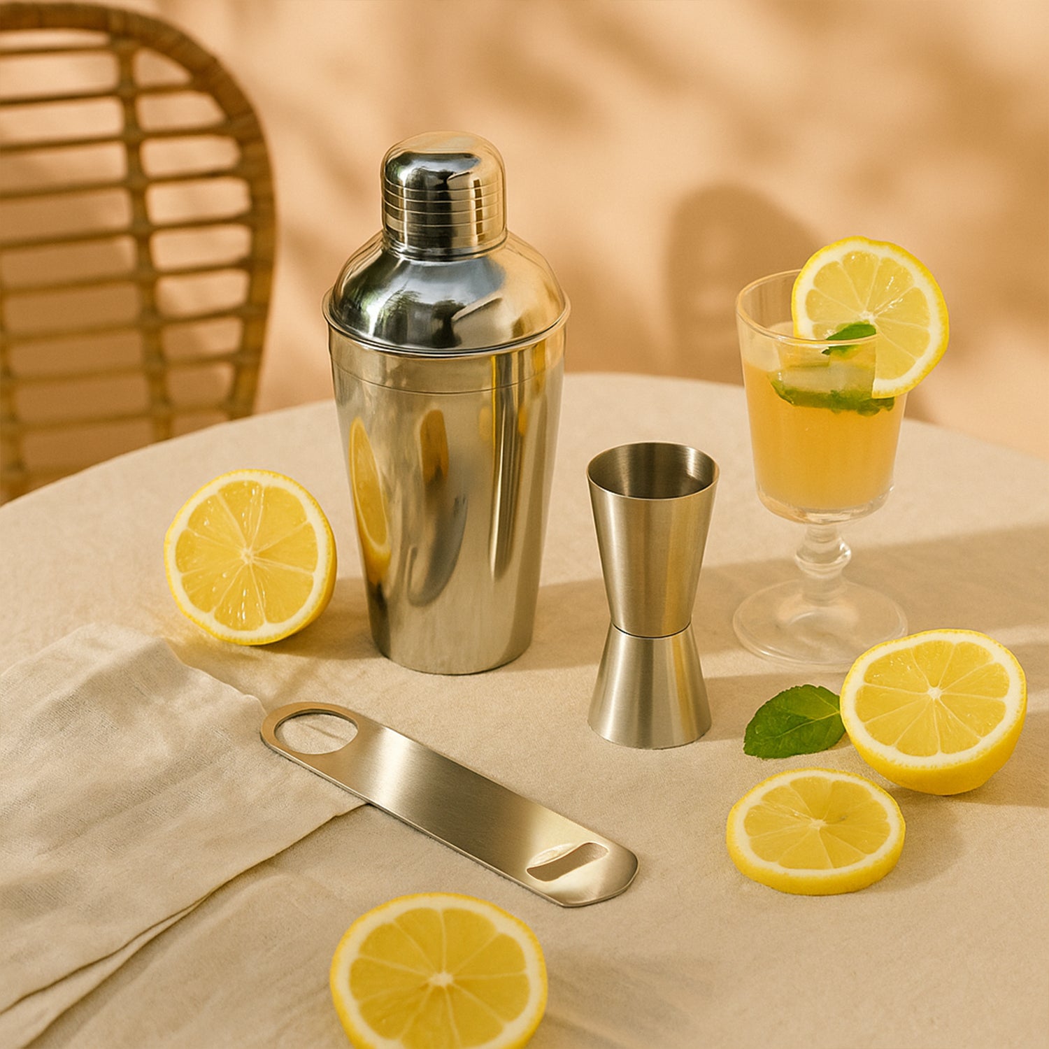 3-Piece Stainless Steel Bar Set