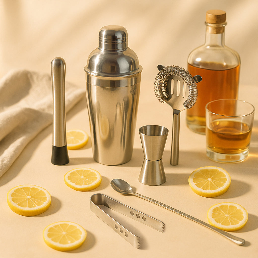 Set of 6-Piece Stainless Steel Bar Tool Set