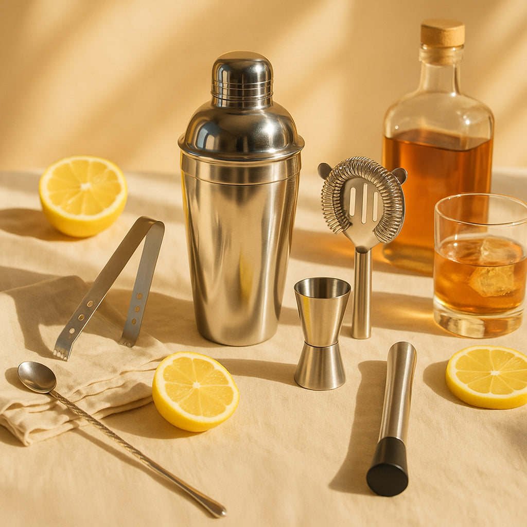 Set of 6-Piece Stainless Steel Bar Tool Set