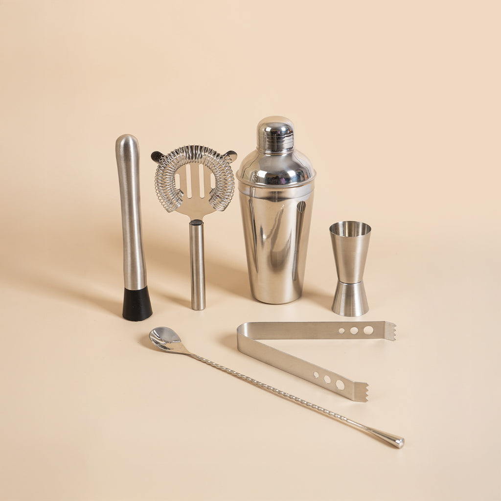 Set of 6-Piece Stainless Steel Bar Tool Set