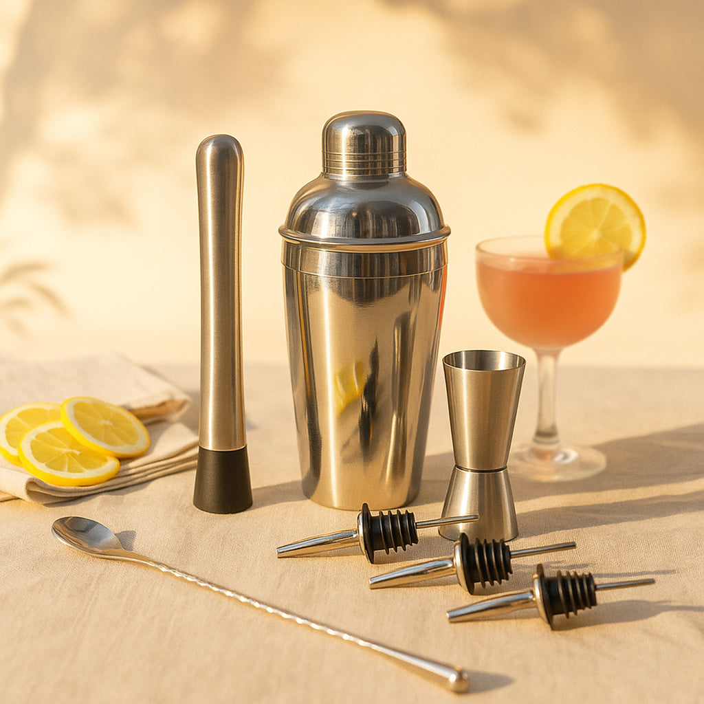 Set of 7-Piece Stainless Steel Bar Tool