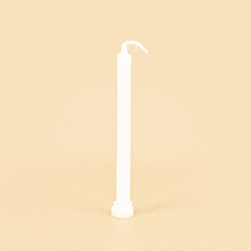 White Stand-Candle-7.2Inch