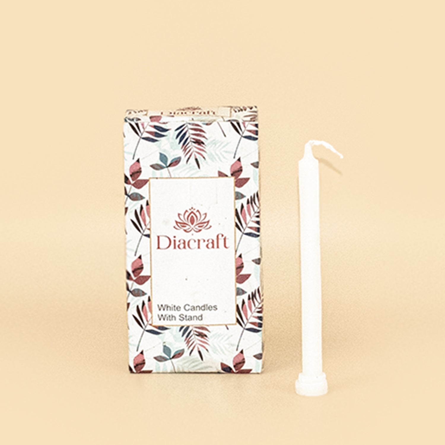 White Stand-Candle-7.2Inch