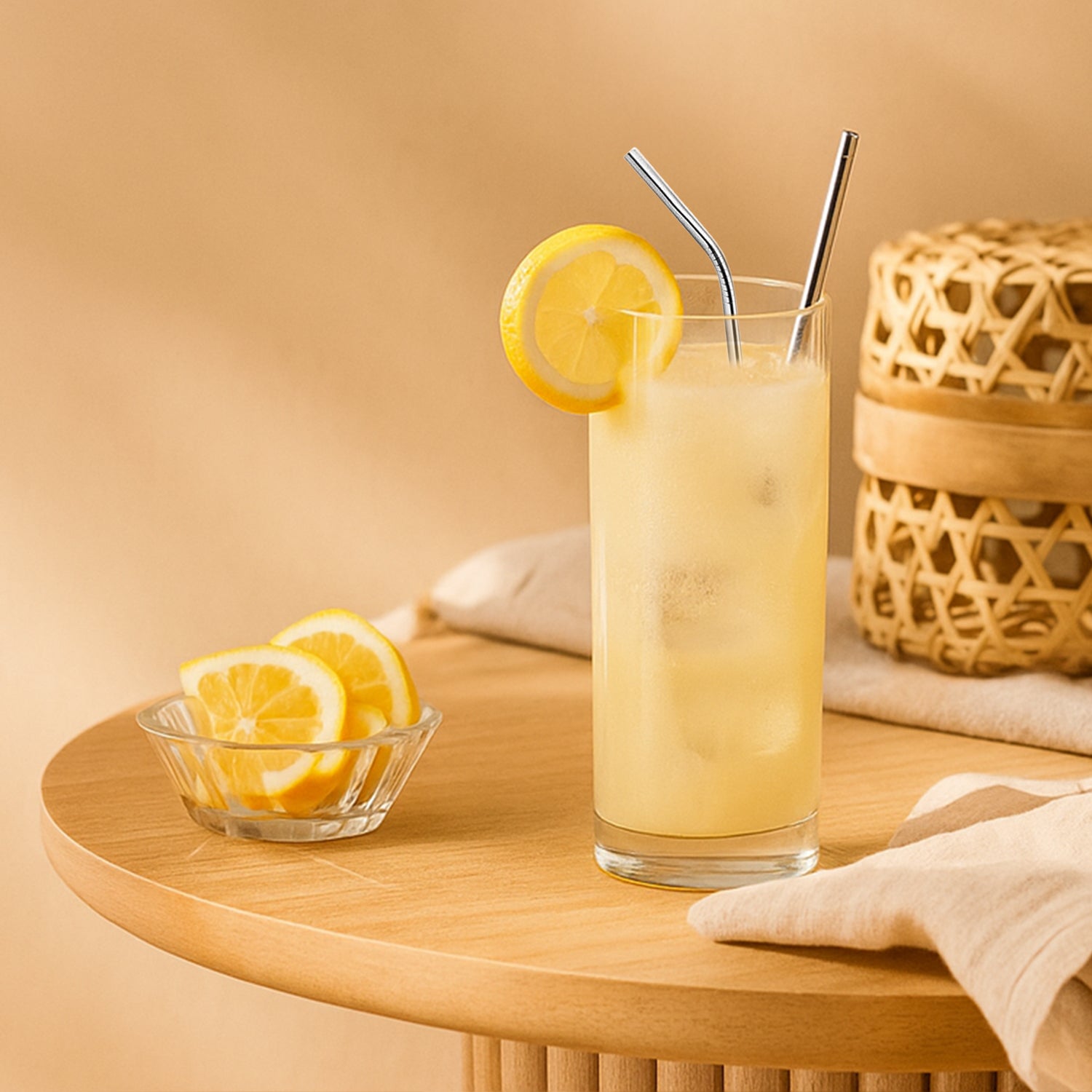 Stainless Steel Straw Set of 5pc