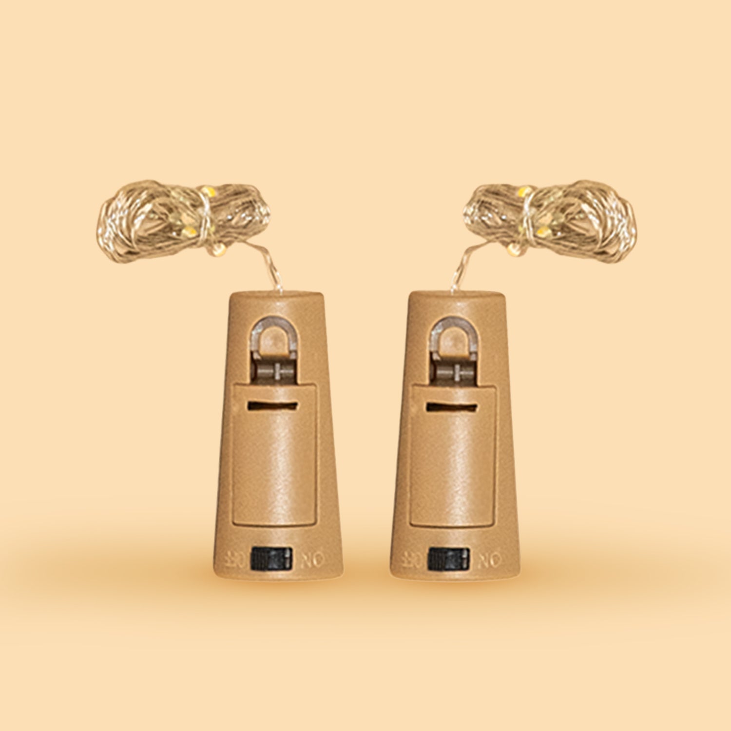 CORK LED LIGHT WARM WHITE SET OF 2