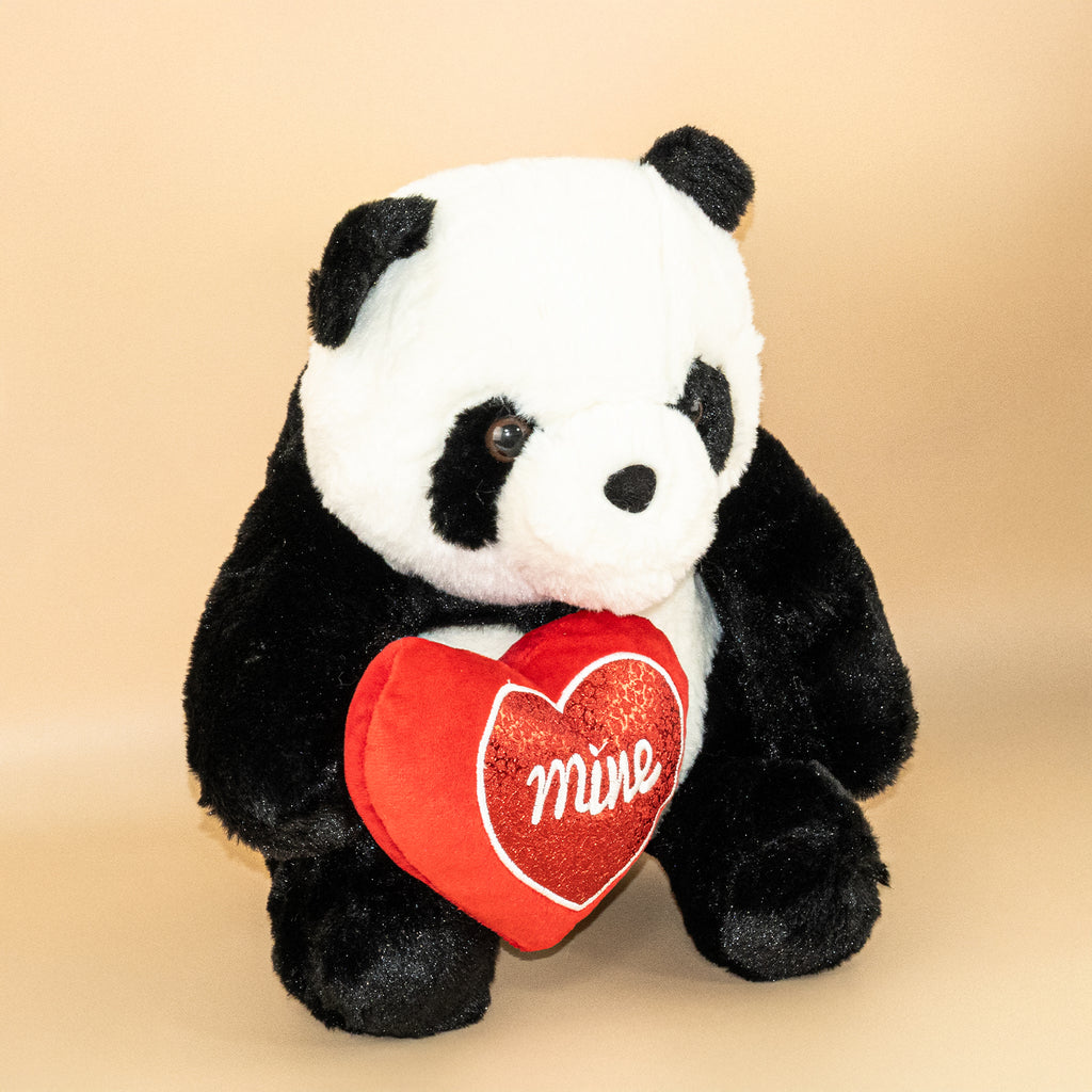 Black Teddy-Bear Whit Red Hart Set of 1