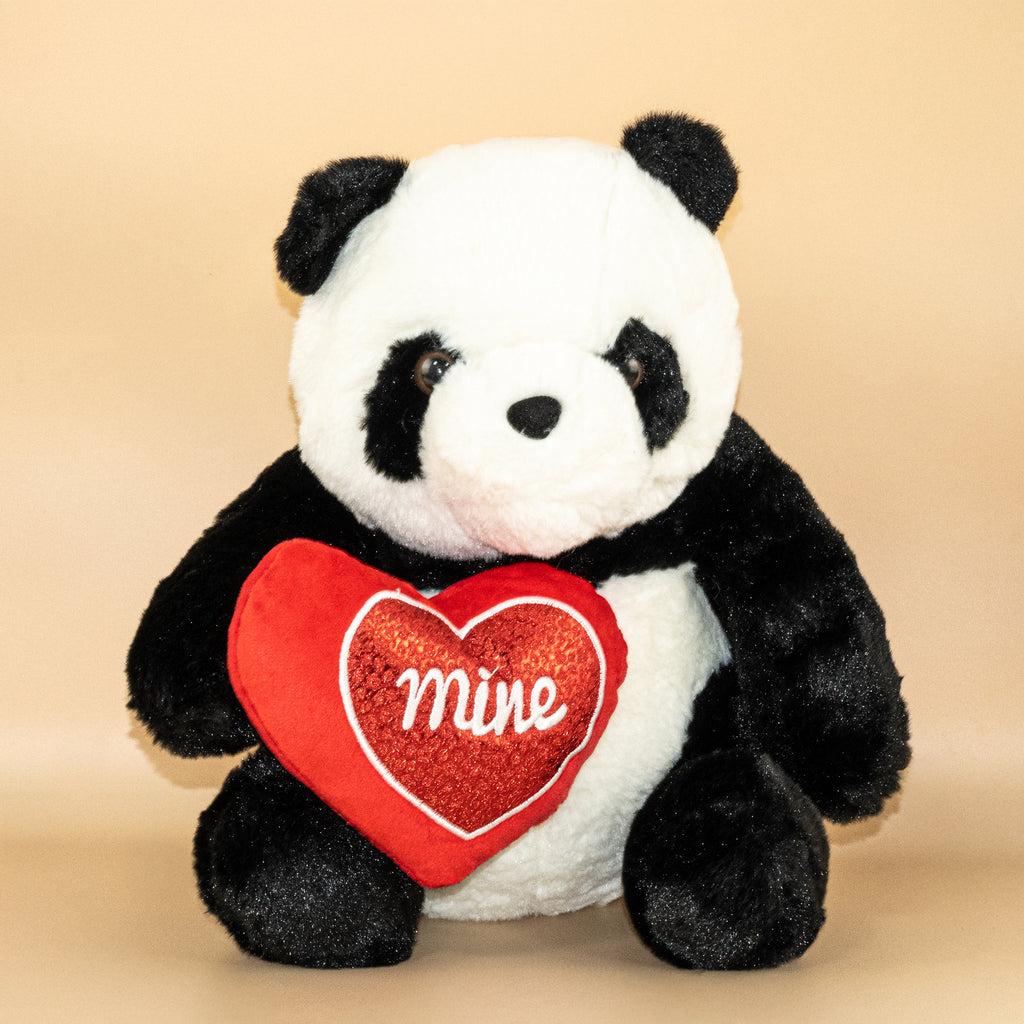 Black Teddy-Bear Whit Red Hart Set of 1