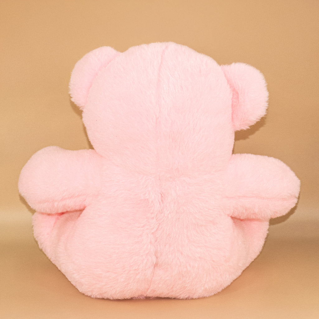 Pink Teddy Bear with Pink  Bow – Set of 1