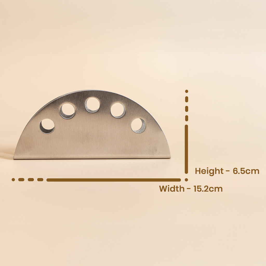 304 Stainless Steel Circular Napkin Holder – Modern Tissue Stand 3