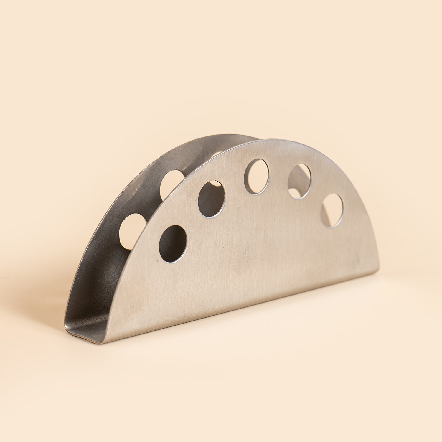 304 Stainless Steel Circular Napkin Holder – Modern Tissue Stand 2
